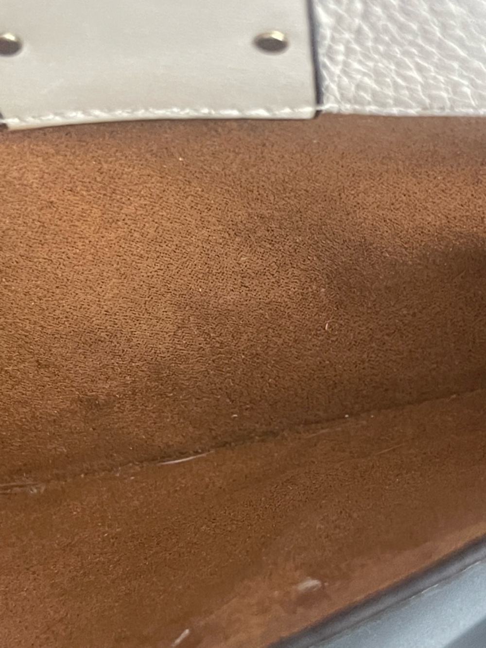 Coach Georgie Cream Pebbled Leather Crossbody with Gold Hardware - Picture 8 of 8